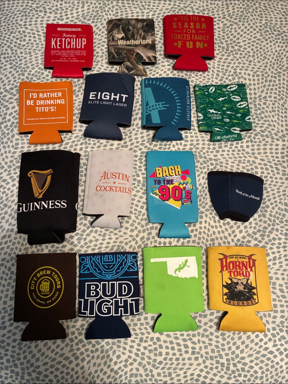 Assorted Novelty Can Koozies - Set of 15